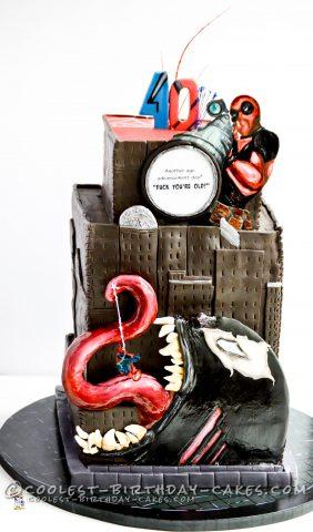 Marvel Madness Spiderman Cake