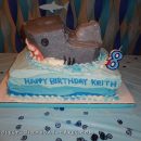 Shark Breach Cake