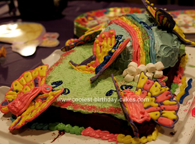 Coolest Rainbow and Butterflies Cake
