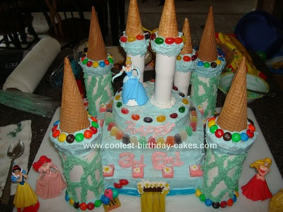 Cool Homemade Cinderella Castle Cake