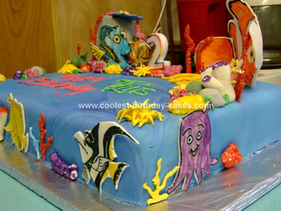 Cool Homemade Finding Nemo Cake Idea