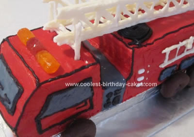 Fire Truck Cake