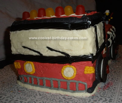 Firetruck Birthday Cake