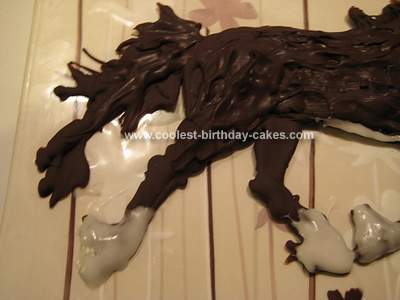 Coolest Vegan Chocolate Horse Decoration for a Cake