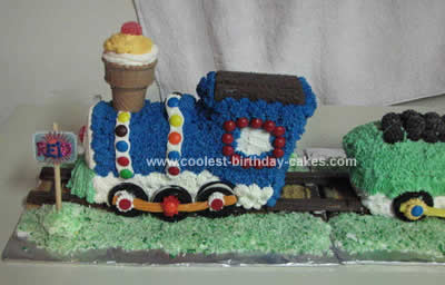 Train Birthday Cake