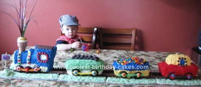  Train Birthday Cake