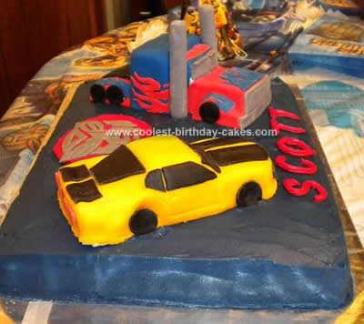 Cool Homemade Transformers Cakes