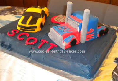 Cool Homemade Transformers Cakes