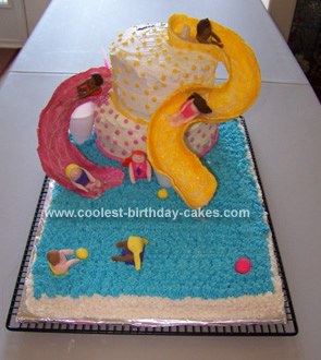  Water Slide Birthday Cake