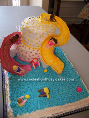  Water Slide Birthday Cake