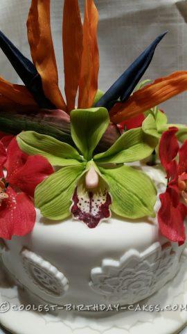 Coolest Orchid Cake--Tropical Delight