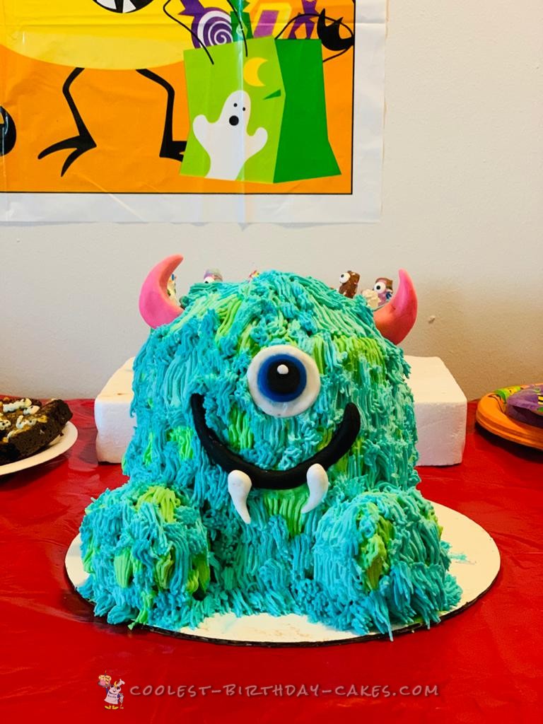 Coolest Monsters Inc Cake For A 3 Year Old Little Monster