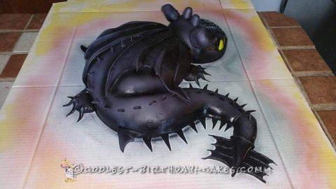 Amazing Toothless Cake from How to Train Your Dragon