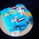 Travel suitcease cake
