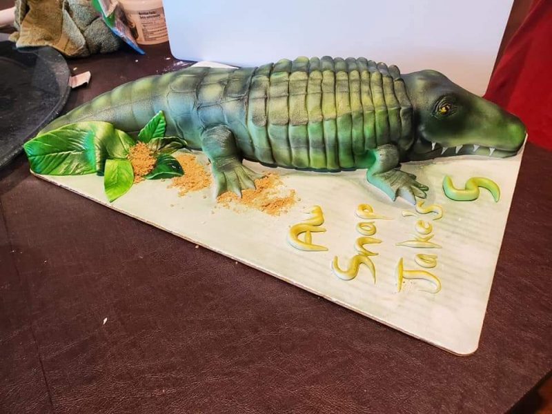 Alligator Birthday Cake