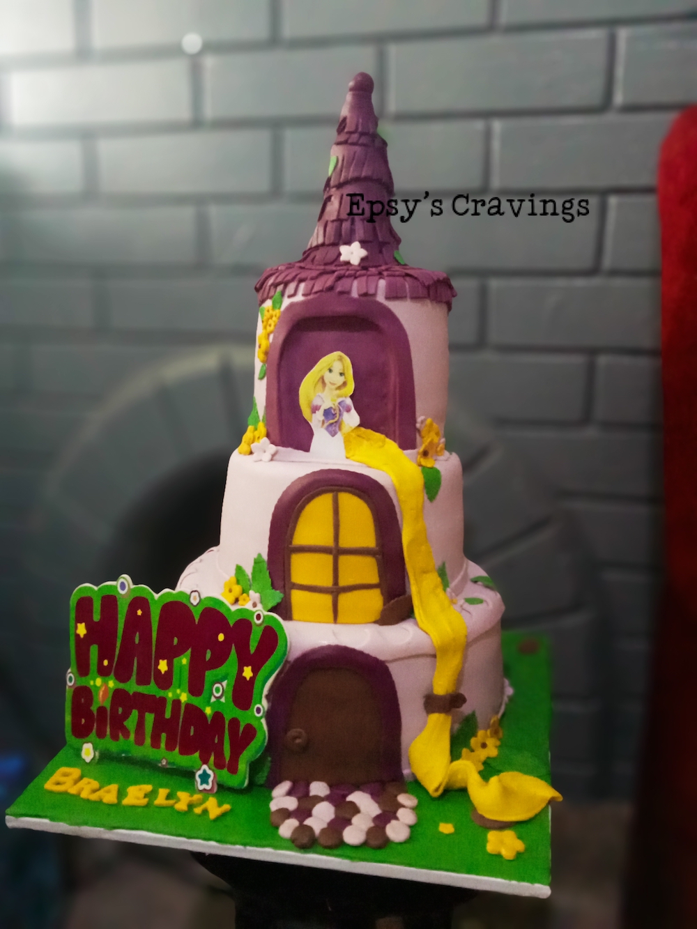 Classy Castle Cake for a Girl
