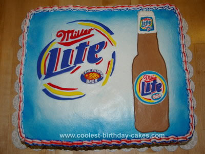 Coolest Miller Lite 21st Birthday Cake