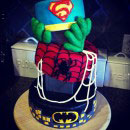 Superheroes Scene Birthday Cakes