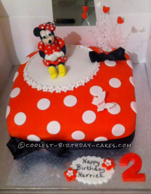 Coolest Minnie Mouse 2nd Birthday Cake