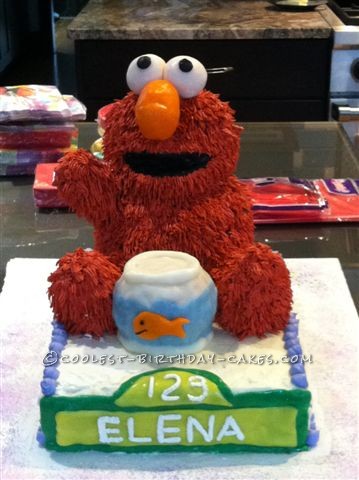 Cool Elmo and Dorothy Cake for 3rd Birthday